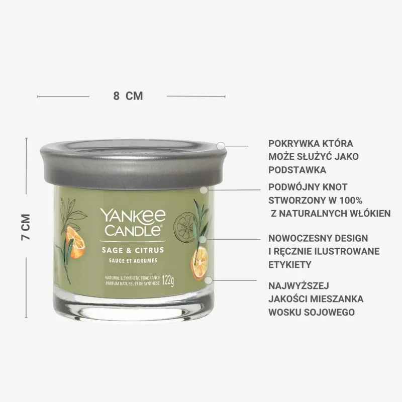 YANKEE CANDLE Sage & Citrus – tumbler z 1 knotem — zdjęcie 3