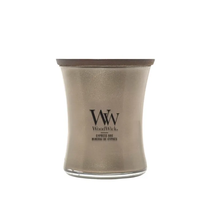 WOODWICK Cypress Ore – świeca średnia