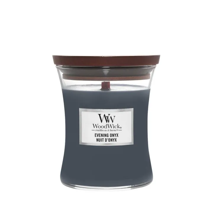 WOODWICK Evening Onyx – świeca średnia