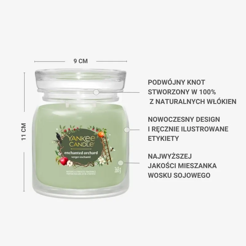 YANKEE CANDLE Enchanted Orchard – świeca średnia — zdjęcie 3