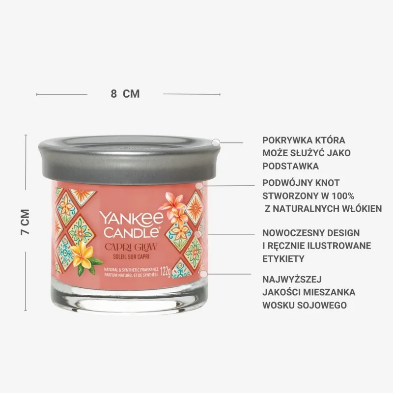 YANKEE CANDLE Capri Glow – tumbler z 1 knotem — zdjęcie 3