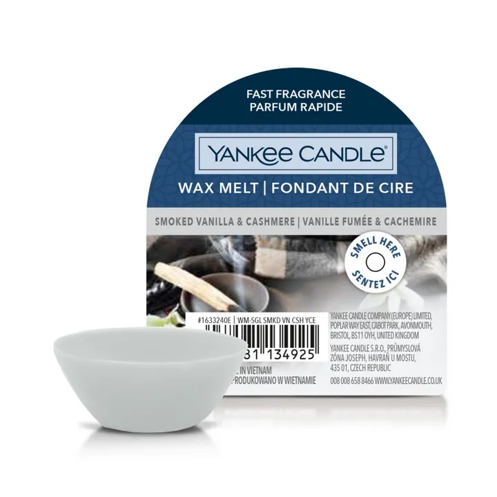 YANKEE CANDLE Smoked Vanilla & Cashmere – wosk